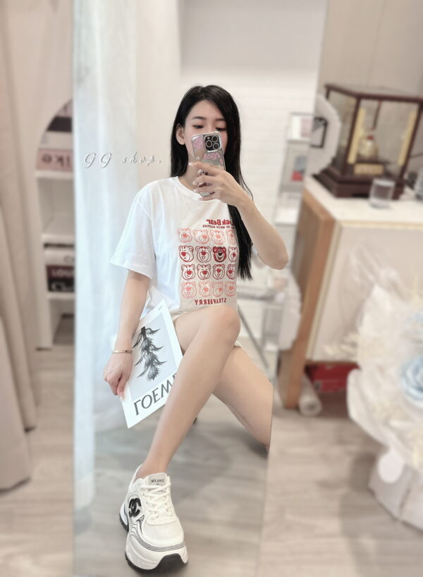 草莓熊寬鬆短袖上衣 T恤