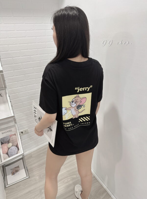 傑利鼠印花寬鬆短袖上衣 T恤