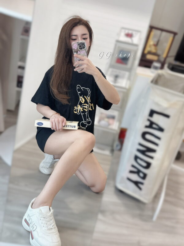 潮流印花寬鬆短袖上衣 T恤