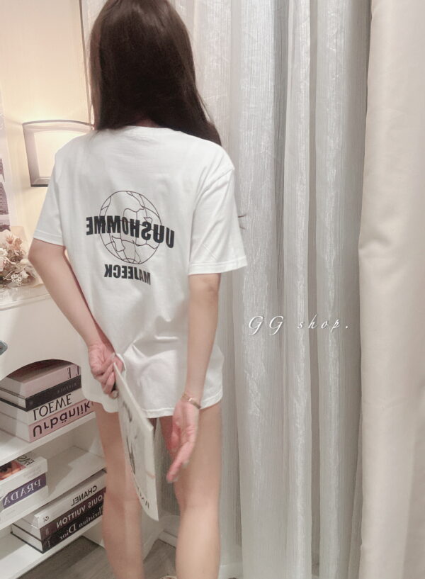 地球印花寬鬆短袖上衣 T恤
