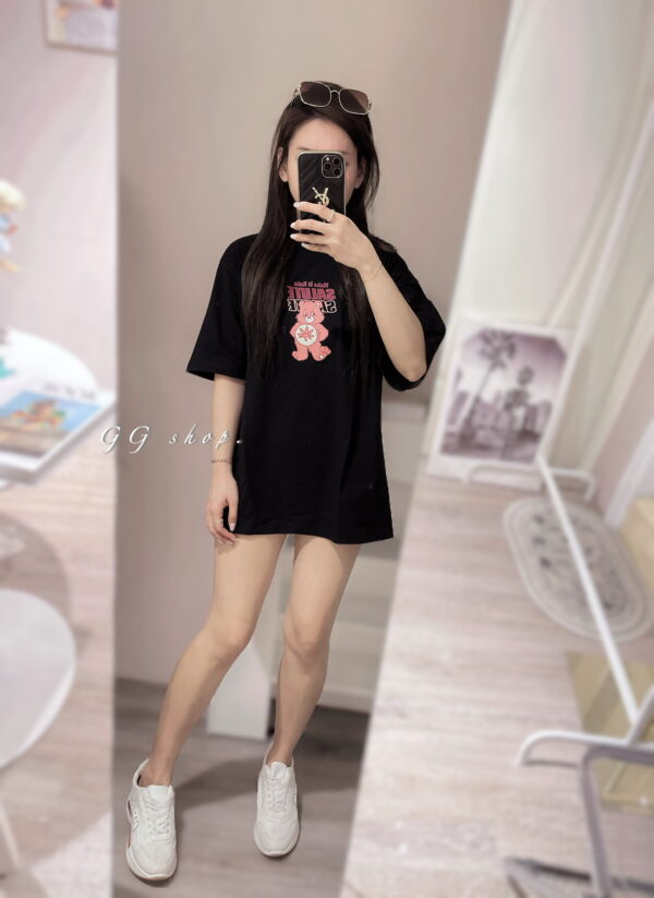 粉色熊熊🐻寬鬆短袖上衣 T恤