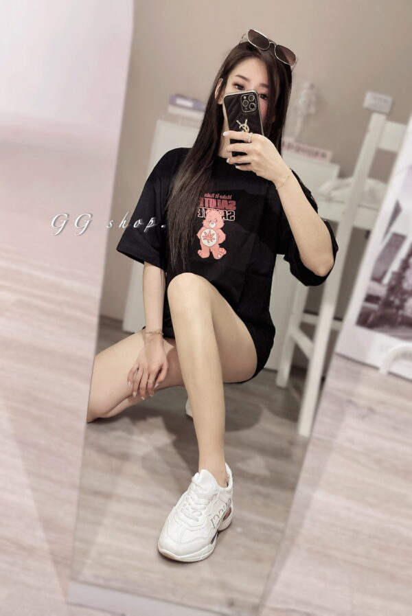 粉色熊熊🐻寬鬆短袖上衣 T恤
