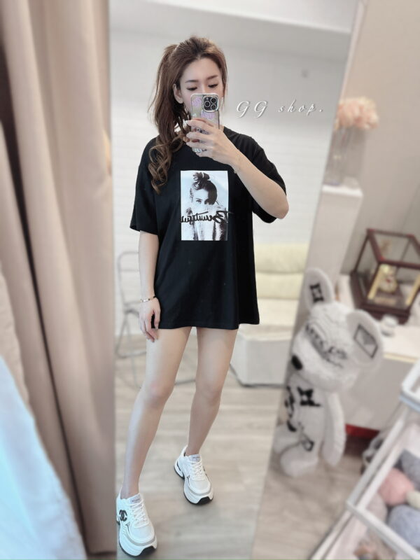 歐美印花寬鬆短袖上衣 T恤