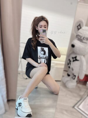 歐美印花寬鬆短袖上衣 T恤