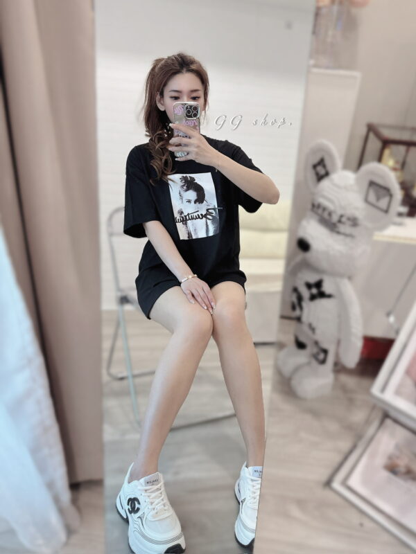歐美印花寬鬆短袖上衣 T恤