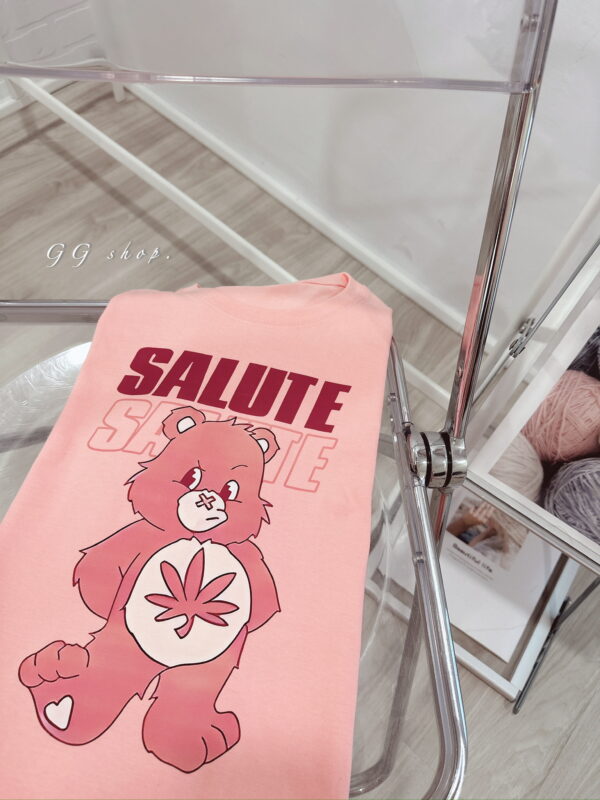 粉色熊熊🐻寬鬆短袖上衣 T恤