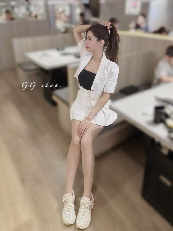 小香風短裙兩件式套裝