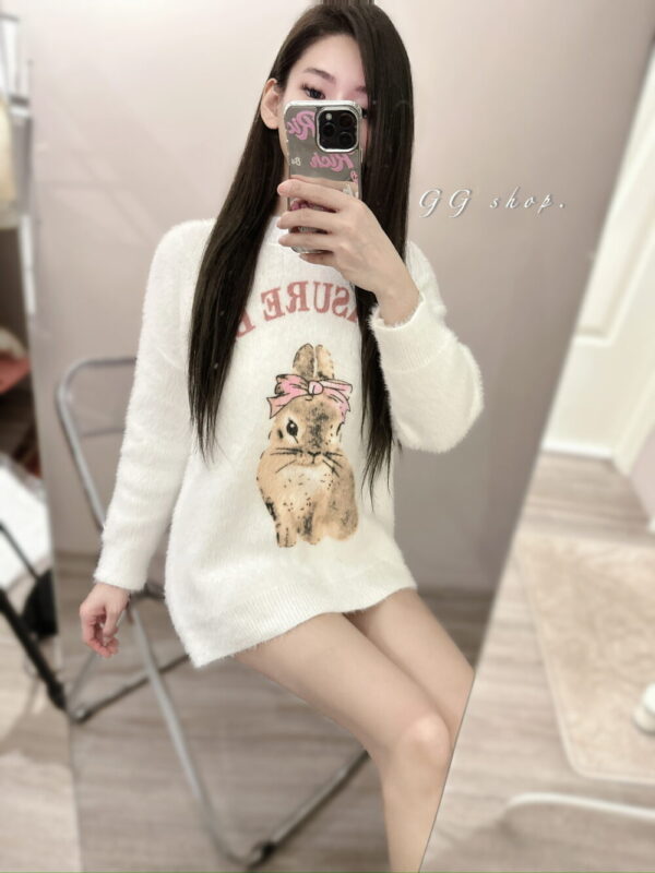 IMG_2533 兔子🐰水貂毛長袖針織毛衣